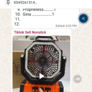 Rechargeable Fan with Solar Panel