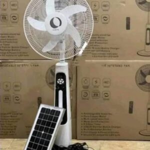 Rechargeable Fan with Solar Panel and bulb